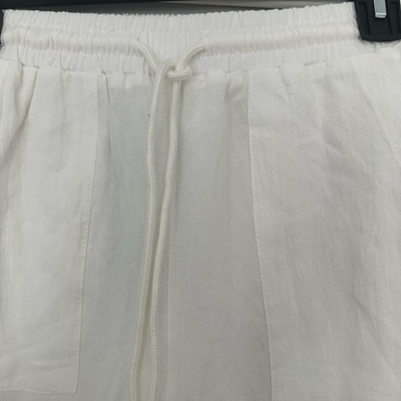 White Drawstring Pants - Picture 3 of 8